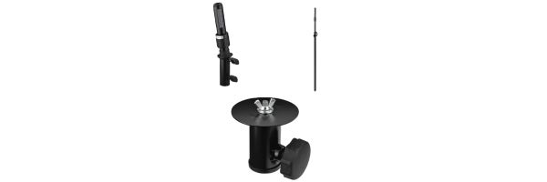 Stativadapter und Distanzrohre