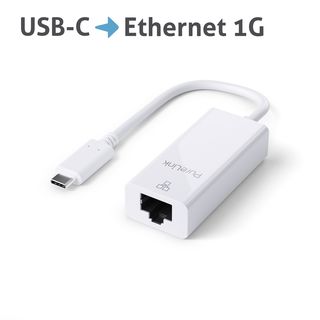 Premium Aktiver 1G USB-C / Ethernet Portsaver Adapter ? weiß