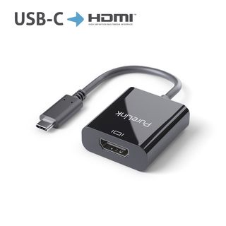 Premium Aktiver 4K USB-C / HDMI Portsaver Adapter ? schwarz