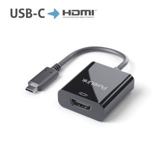 Premium Aktiver 4K USB-C / HDMI Portsaver Adapter ? schwarz