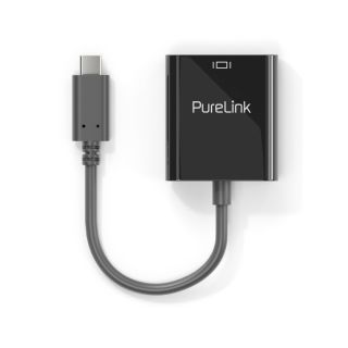 Premium Aktiver 4K USB-C / HDMI Portsaver Adapter ? schwarz