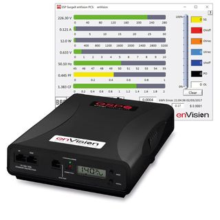 SurgeX enVision Netz-Diagnosewerkzeug, 10A / 240V, 2x IEC C14