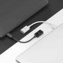 Premium USB v3.2 USB-C / USB-A Portsaver Adapter, schwarz