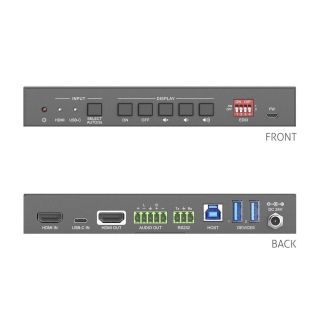 2x1 4K 18Gbps Multiformat Huddle Room Switcher