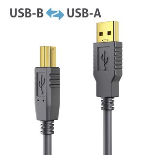 Premium Aktives USB v2.0 USB-A / USB-B Kabel ? 20,00m