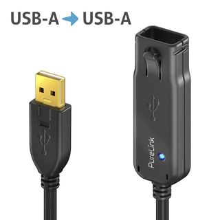 Premium Aktiv USB 2.0 USB-A Verlngerungskabel - 12.00m