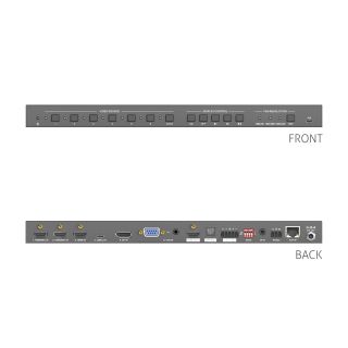 6x1 4K 18Gpbs Multiformat Presentation Switcher mit Scaler