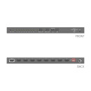 1x8 4K 18Gbps HDMI Splitter mit Scaler