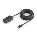 Aktiver Premium-USB-v2.0-Verlängerungshub mit 4 Anschlüssen - 6,00 m