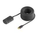 Aktiver Premium-USB-v2.0-Verlängerungshub mit 4 Anschlüssen - 6,00 m