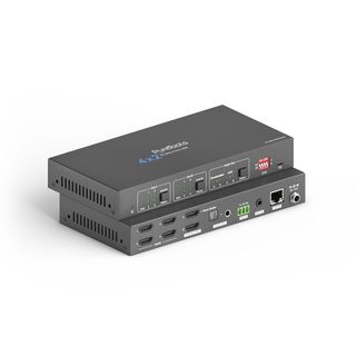 4x2 4K 18Gbps HDMI Matrix Switcher mit Downscaler und Audioauskopplung
