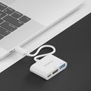 Premium Active 4K USB-C / Multimedia Portsaver Adapter, weiß