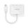 Premium Active 4K USB-C / Multimedia Portsaver Adapter, weiß