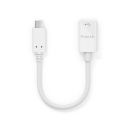 Premium USB v3.2 USB-C / USB-A Portsaver Adapter, weiß