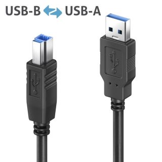 Premium Aktiv USB 3.2 USB-A / USB-B Kabel - 25.0m
