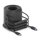 Premium Aktiv USB 3.2 USB-A / USB-B Kabel - 25.0m