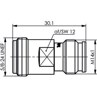 Adapter N - 2.2-5 (f-f) (Telegrtner J01027A0033)