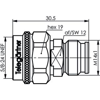 Adapter N - 2.2-5 (m-f) (Telegrtner J01027A0034)