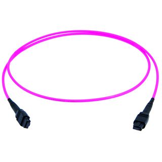 MPO black female patch cord 80m type A, round cable violet 50 OM4 (Telegrtner L00836A0048)