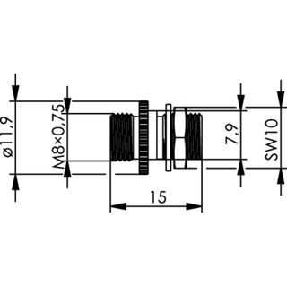 FC/PC Kupplung Singlemode und Multimode Keramikhlse, Metallgeh., Einlochmontage (Telegrtner J08021A0002)