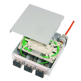 TS-Verteiler 6xSTD Spleikassette Pigtails 12xG50/125 OM3, ST (Telegrtner H82050K0001)