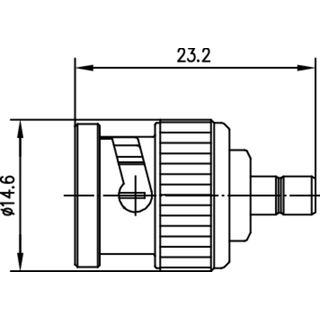 Adapter BNC-SMB (M-M) 50 Ohm (Telegrtner J01008G0038)