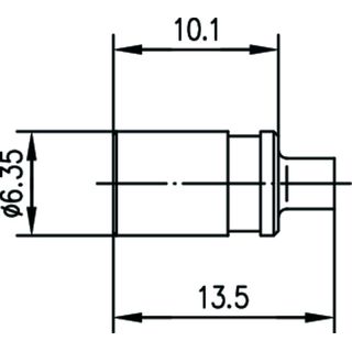 SMB-Kabelbuchse Lt Au G11 (UT-85) (Telegrtner J01161A0281)