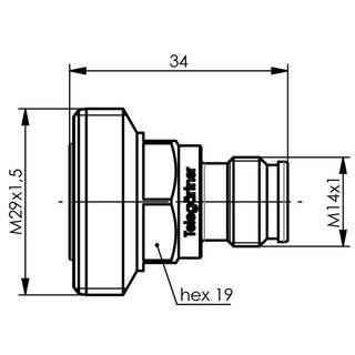 Adapter 7-16 - 2.2-5 (f-f) (Telegrtner J01122A0019)
