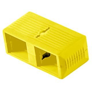 Verbindungsklammer fr SC Stecker, gelb, Abstand SC Duplex (Telegrtner B00042A0105)