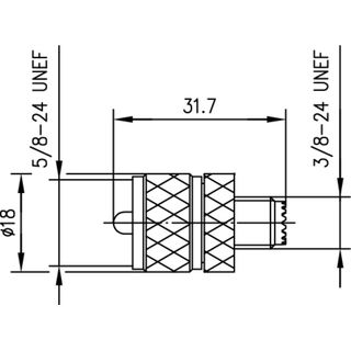 Adapter UHF - MINI-UHF (M-F) 210 (Telegrtner J01043F0002)