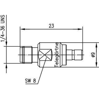 Adapter SMA-SMB (F-M) 50 Ohm (Telegrtner J01155A0051)