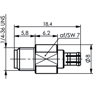 Adapter SMA-MCX (f-m) (Telegrtner J01155A0171)