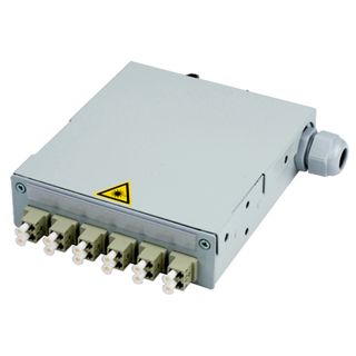 TS-Verteiler mit 6xLC-D , MM Metallhlse/Kunststoffgehuse, beige (Telegrtner H82050A0005)