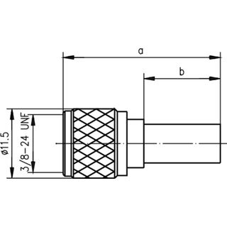 MINI-UHF-Stecker Cr/Cr G1 (RG-58C/U) (Telegrtner J01045F0000)