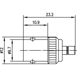 Adapter BNC-SMB 50 Ohm (f-m) 810 (Telegrtner J01008F0033)