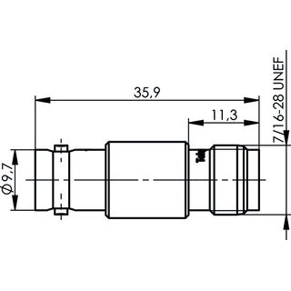 Adapter BNC-TNC (F-F) (Telegrtner J01008A0012)