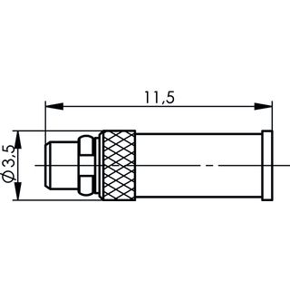 MMCX-Kabelstecker 50 Ohm G11 (UT-85) (Telegrtner J01340B0031)