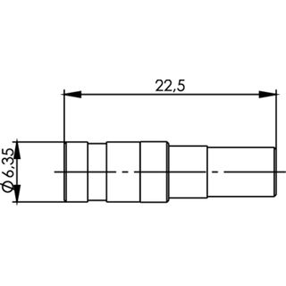 SMB-Kabelbuchse Au, 50 Ohm G13 (0.4/2.5), G50 (0.45/2.0-3.4) (Telegrtner J01161A0781)