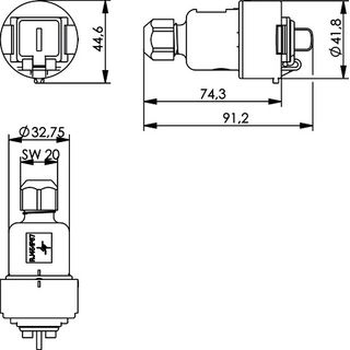 STX V6 Freie Anschlussdose RJ45 Modul A Cat.6A (ISO/IEC) (Telegrtner J00020A0437)