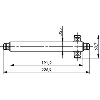 N 3-Way Power Splitter (f) 698-2700 MHz, =-161 dBc (Telegrtner J01029A0005)