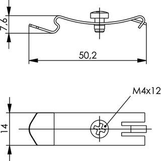 Adapter-Set fr Tragschiene TH35 (1 Ad.+1 Schr.) f. MPD-HS flex K Cat.6A (Telegrtner H06000A0056)