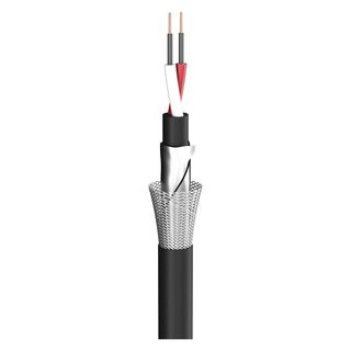Mikrofonkabel SC-Carbokab 225; 2 x 0,25 mm; S-PVC  7,60 mm; schwarz