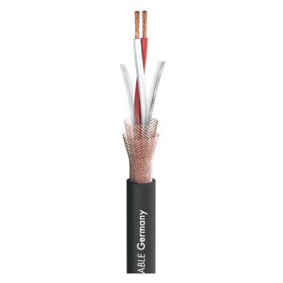 Mikrofonkabel SC-Symbiotic; 2 x 0,20 mm²; PVC Ø 5,20 mm; schwarz