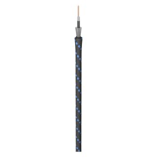 Instrumentenkabel SC-Classique; 1 x 0,50 mm; PVC + Gewebe  6,50 mm; schwarz