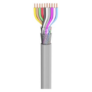 Steuerleitung SC-Control Flex; 10 x0,75 mm²; PVC, flammwidrig, Ø 10,40 mm; grau; Eca