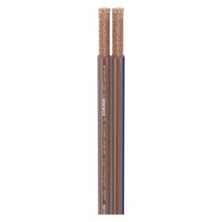 Lautsprecherkabel SC-Twincord; 1 x 2 x 4,00 mm²; PVC; 9 x 4,3 mm; transparent