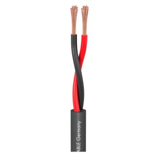 Lautsprecherkabel Meridian Mobile SP215; 2 x 1,50 mm²; PVC Ø 6,80 mm; schwarz