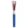 Lautsprecherkabel HighEnd, 100% geschirmt SC-Quadra Blue; 4 x 4,00 mm²; PVC Ø 15,50 mm; blau