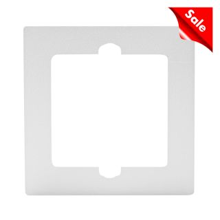 Adapterrahmen, für bündigen und Frontplatten-Einbau , Baugröße: 54x54x5,4 mm, Kunststoff, Farbe: weiß | SWAR-54