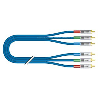 YUV-Kabel Transit Mini Flex, 3  x  0,34 mm² | Cinch / Cinch, HICON | 2,50m